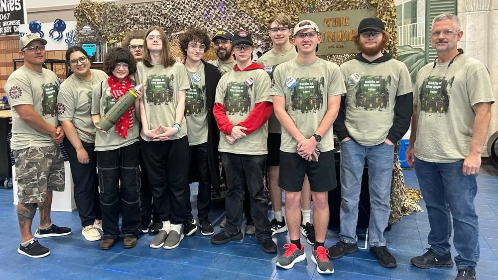 C.R.A.S.H. robotics team at a FIRST competition