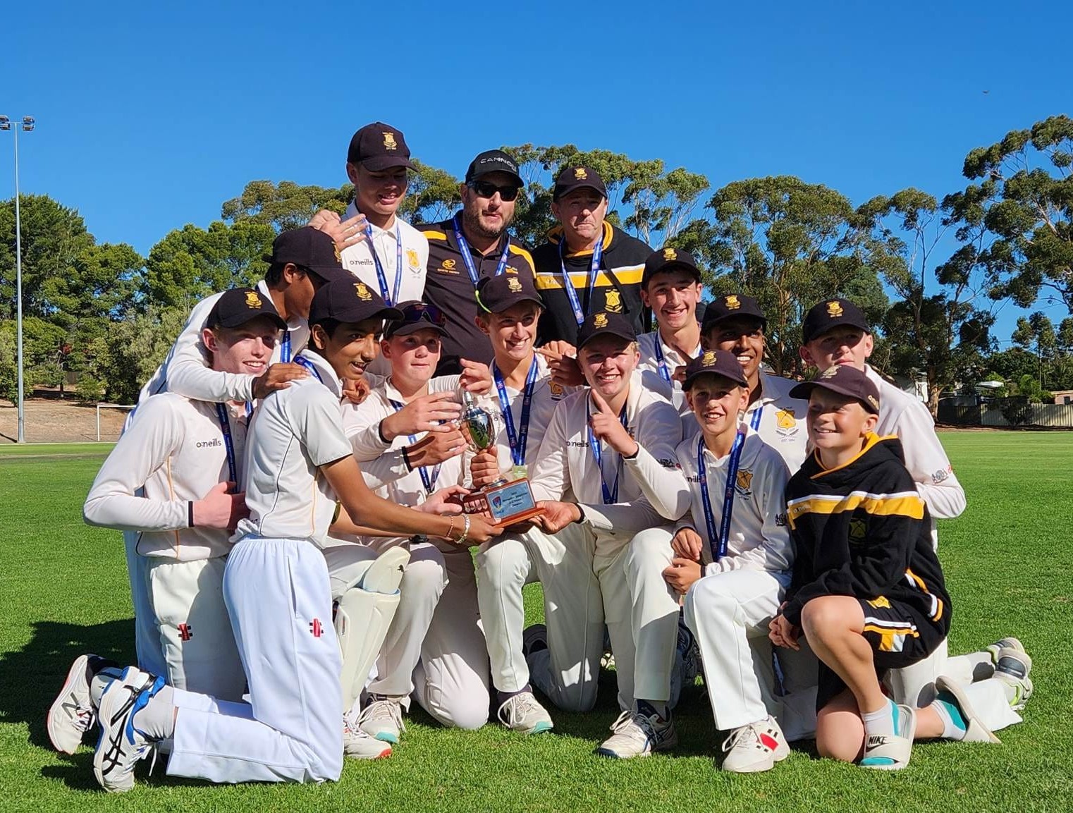 Para Hills Cricket Club U16 Premiers β junior team celebration