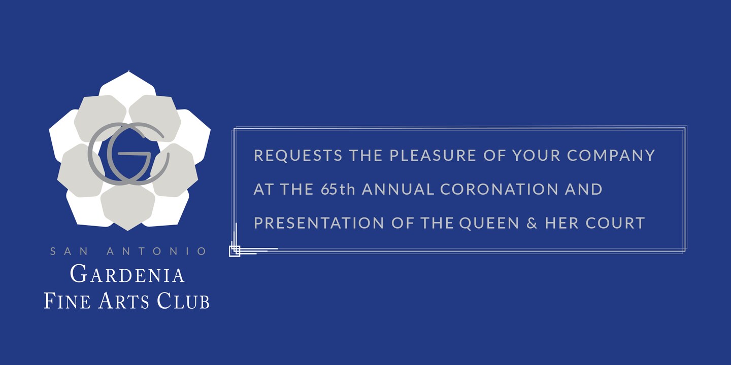 65th Annual Coronation formal invitation